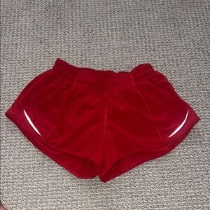 Women's Red Lululemon hottie hot Shorts 2.5in!
